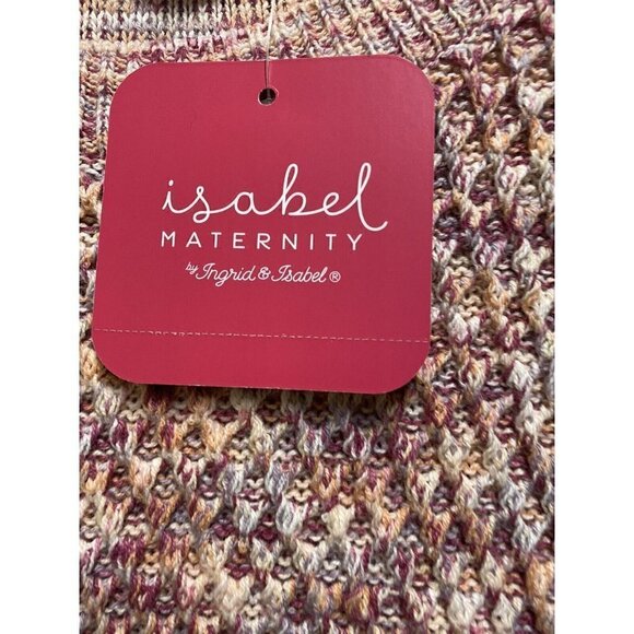 Isabel Maternity by Ingrid & Isabel Pink Multi-Color Sweater Size Large New - Picture 4 of 8